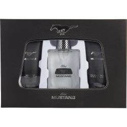 Edt Spray 3.4 Oz & Aftershave Balm 3.4 Oz & Shower Gel 3.4 Oz - Mustang By Estee Lauder