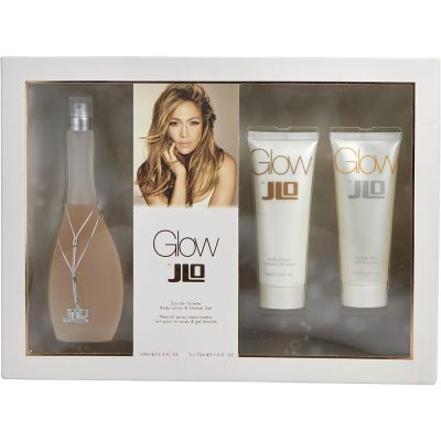 Edt Spray 3.4 Oz & Body Lotion 2.5 Oz & Shower Gel 2.5 Oz - Glow By Jennifer Lopez