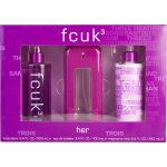 Edt Spray 3.4 Oz & Body Lotion 8.4 Oz & Fragrance Mist 8.4 Oz - Fcuk 3 By French Connection