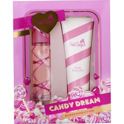 Edt Spray 3.4 Oz & Body Lotion 8.4 Oz - Pink Sugar By Aquolina