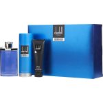 Edt Spray 3.4 Oz & Body Spray 6.6 Oz & Shower Gel 3 Oz - Desire Blue By Alfred Dunhill