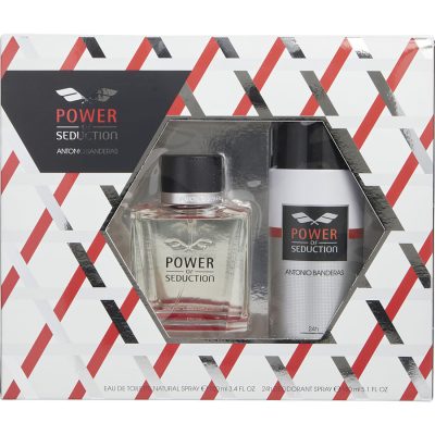 Edt Spray 3.4 Oz & Deodorant Spray 5 Oz - Power Of Seduction By Antonio Banderas