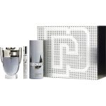 Edt Spray 3.4 Oz & Deodorant Spray 5.1 Oz & Edt Spray 0.33 Oz Mini - Invictus By Paco Rabanne