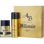 Edt Spray 3.4 Oz & Deodorant Spray 6.6 Oz - Ab Spirit Millionaire By Lomani