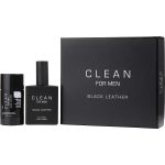 Edt Spray 3.4 Oz & Deodorant Stick 2.6 Oz - Clean Black Leather By Dlish