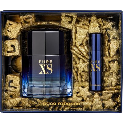 Edt Spray 3.4 Oz & Edt Spray 0.33 Oz Mini - Pure Xs By Paco Rabanne
