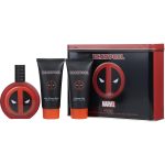 Edt Spray 3.4 Oz & Shower Gel 3.4 Oz & Aftershave Balm 3.4 Oz - Deadpool By Marvel