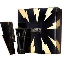 Edt Spray 3.4 Oz & Shower Gel 3.4 Oz - Ch Bad Boy By Carolina Herrera