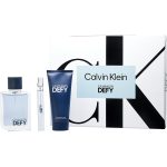 Edt Spray 3.4 Oz & Shower Gel 3.4 Oz & Edt Spray 0.33 Oz Mini - Calvin Klein Defy By Calvin Klein