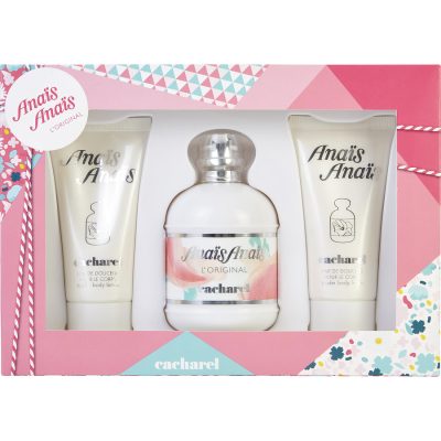 Edt Spray 3.4 Oz & Two Body Lotions 1.7 Oz - Anais Anais L'Original By Cacharel