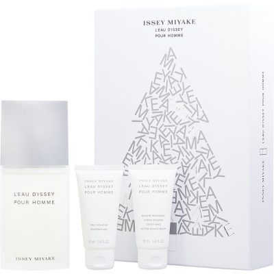 Edt Spray 4.2 Oz & After Shave Balm 1.6 Oz & Shower Gel 1.6 Oz - L'Eau D'Issey By Issey Miyake