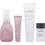 Face Treats Set: Activating Water Essence + Radiant Skin Foaming Cleanser + Rosewater Balancing Mist + Rare Rose Serum --4Pcs - Jurlique By Jurlique