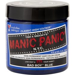 High Voltage Semi-Permanent Hair Color Cream - # Bad Boy Blue 4 Oz - Manic Panic By Manic Panic