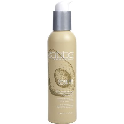 Style Gel Medium Hold 6 Oz (New Packaging) - Abba By Abba Pure & Natural Hair Care