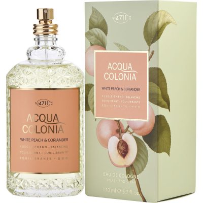White Peach & Coriander Eau De Cologne Spray 5.7 Oz - 4711 Acqua Colonia By 4711
