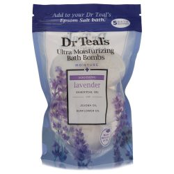 Dr Teal's Ultra Moisturizing Bath Bombs Cologne By Dr Teal's Five (5) 1.6 oz Moisture Soothing Bath Bombs with Lavender