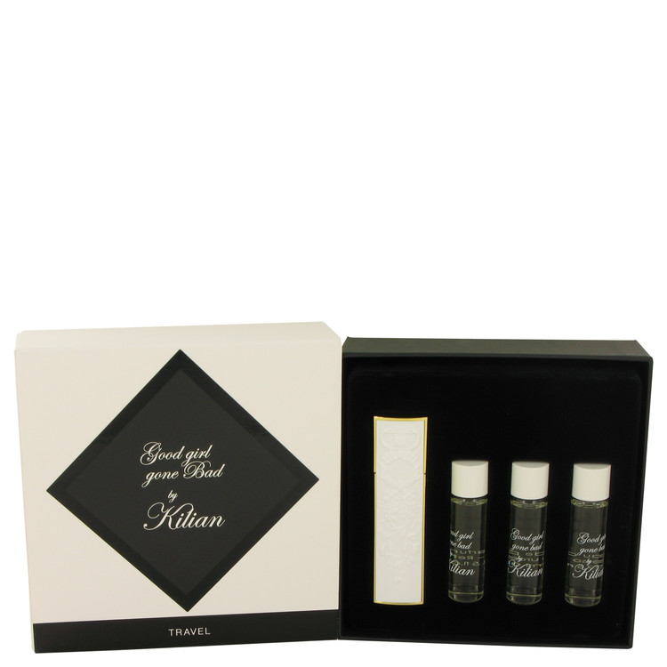 Good Girl Gone Bad Perfume By Kilian 4 x 0.25 oz Travel Spray includes 1 Black Travel Spray with 4 Refills Good Girl Gone Bad Perfume By Kilian 4 x 0.25 oz Travel Spray includes 1 Black Travel Spray with 4 Refills